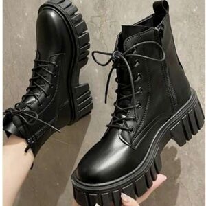 Madden Girl Combat Boots - Black - Size 7 - only worn around the house!